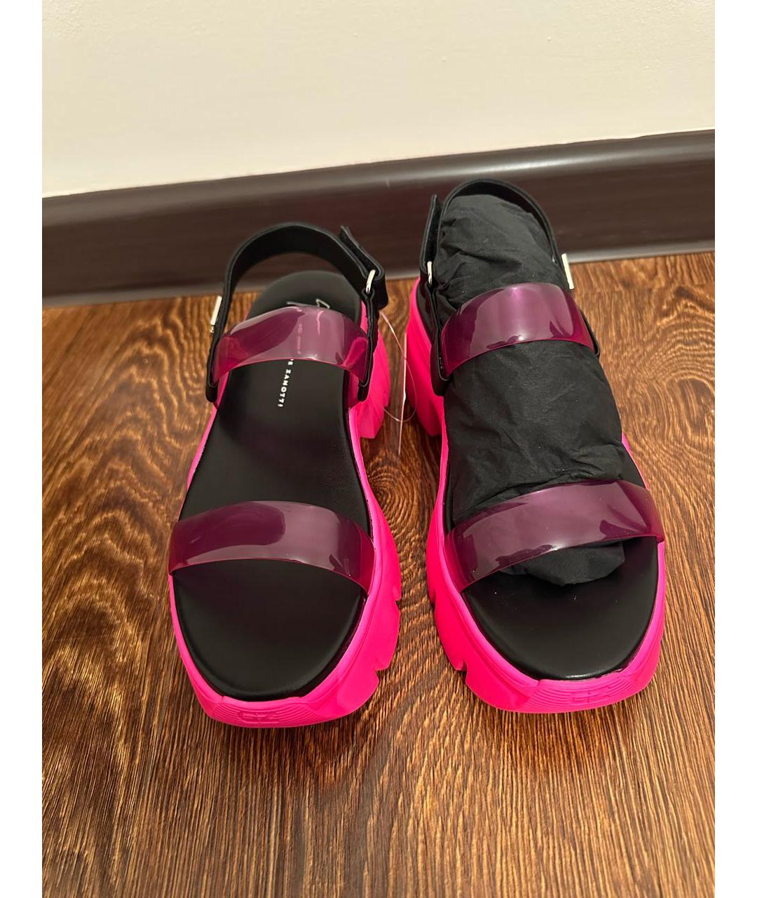 GIUSEPPE ZANOTTI DESIGN Фуксия сандалии, фото 3