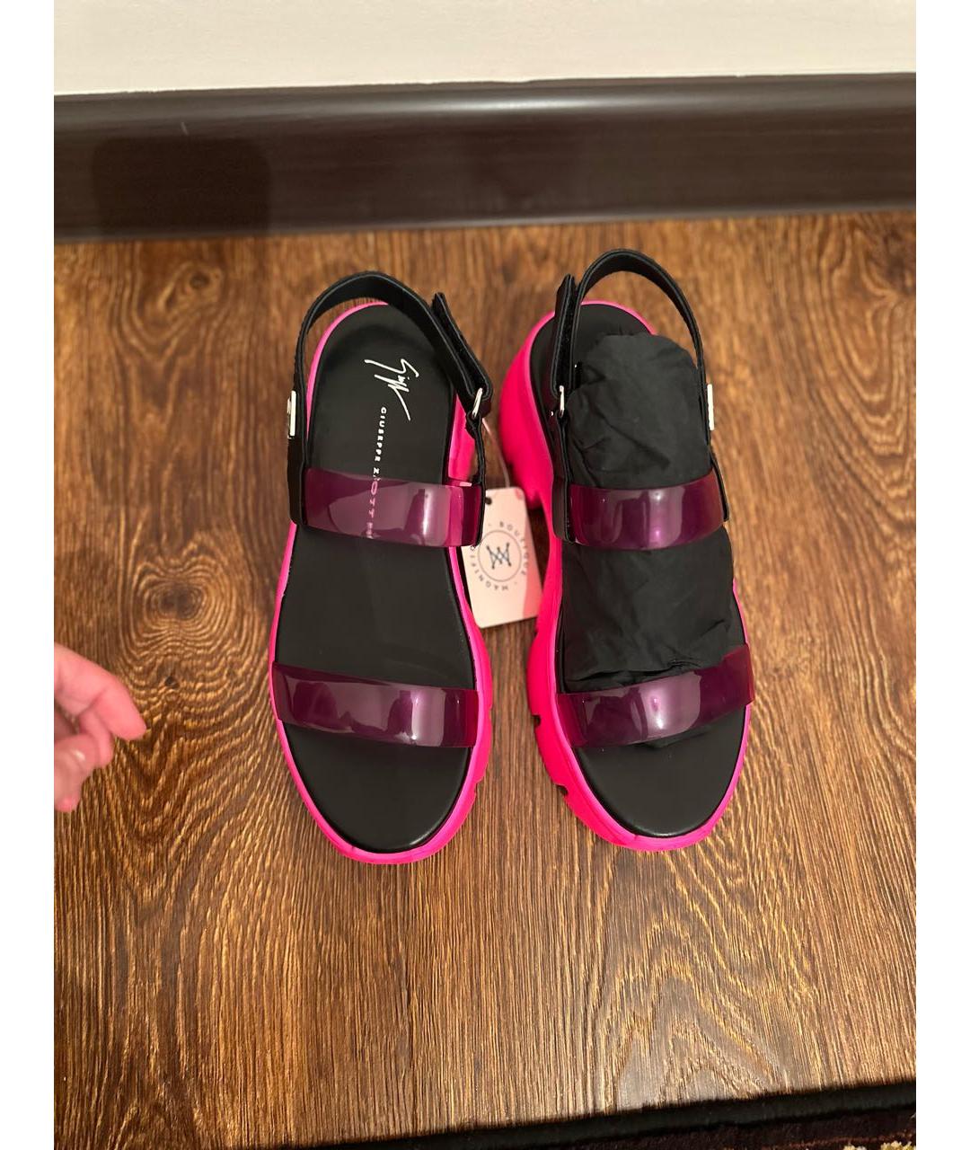 GIUSEPPE ZANOTTI DESIGN Фуксия сандалии, фото 2