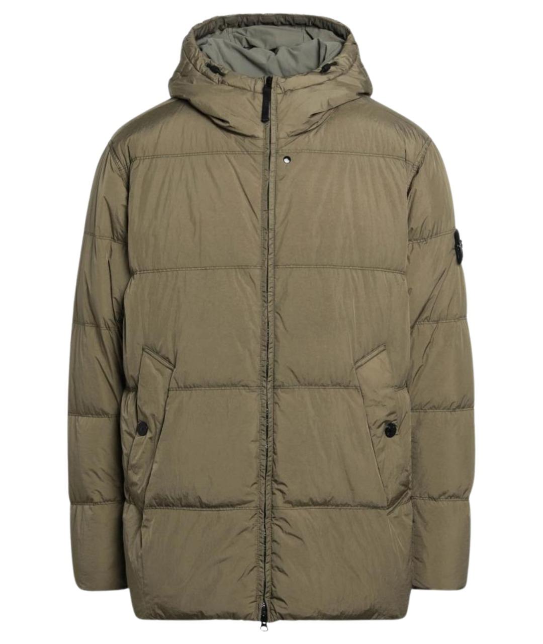 STONE ISLAND Зеленая полиамидовая куртка, фото 1