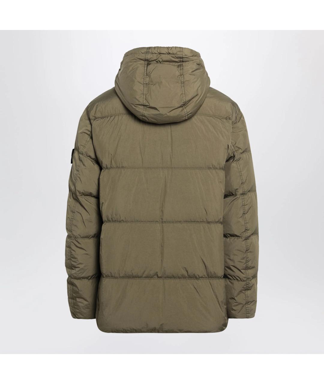 STONE ISLAND Зеленая полиамидовая куртка, фото 2