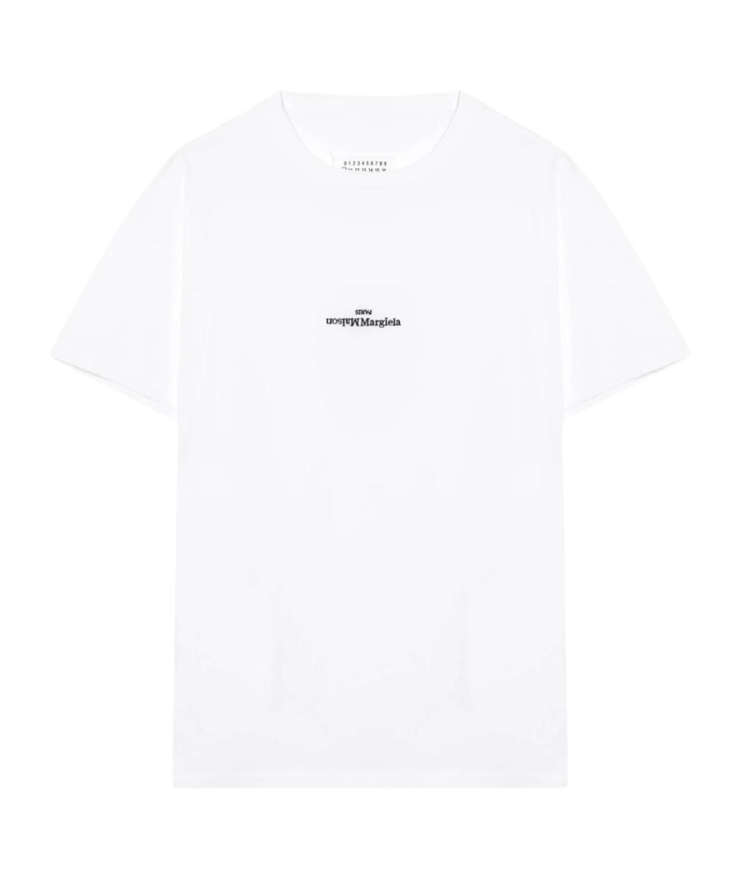MAISON MARGIELA Белая хлопковая футболка, фото 1