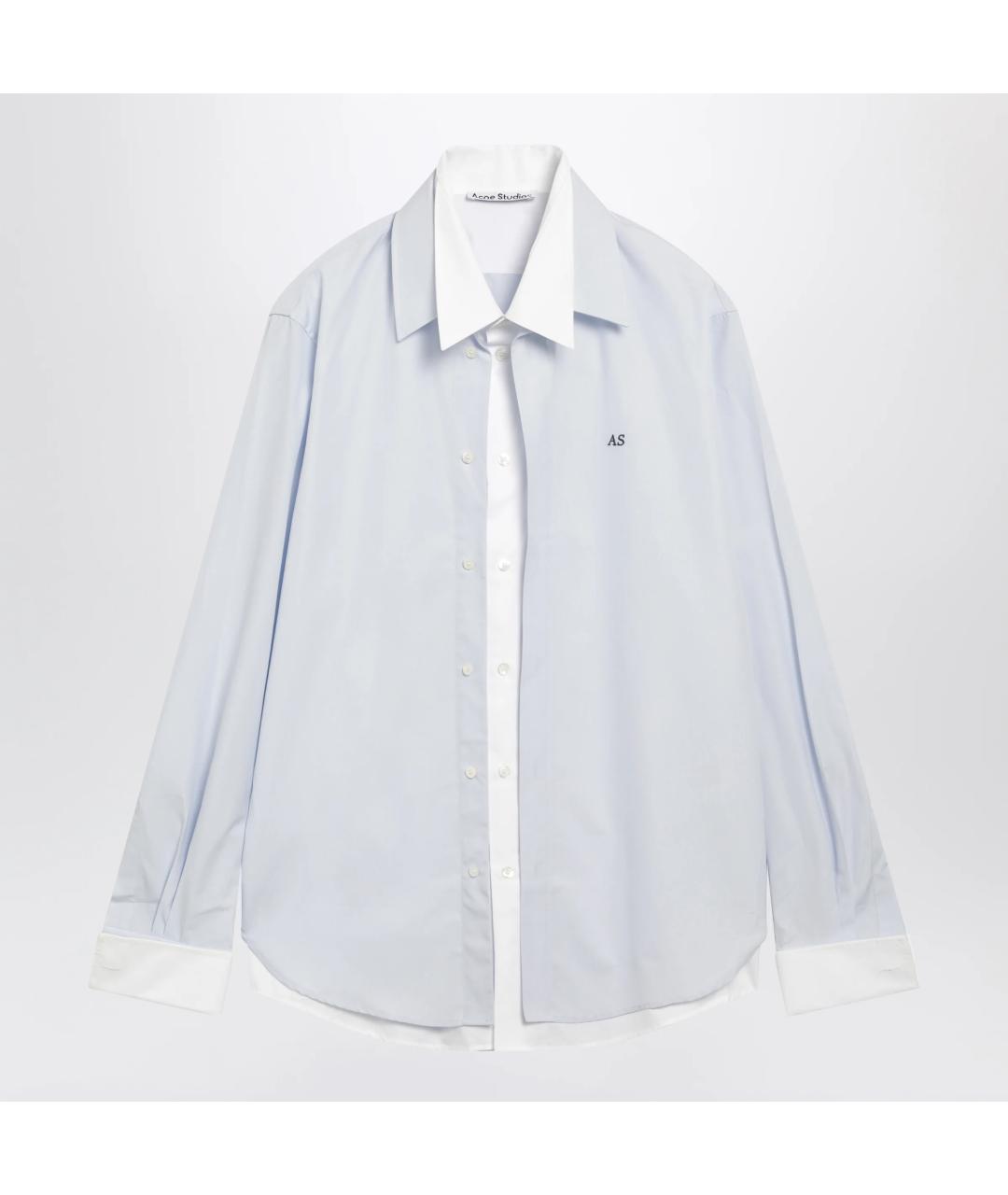 ACNE STUDIOS Синяя хлопковая кэжуал рубашка, фото 3