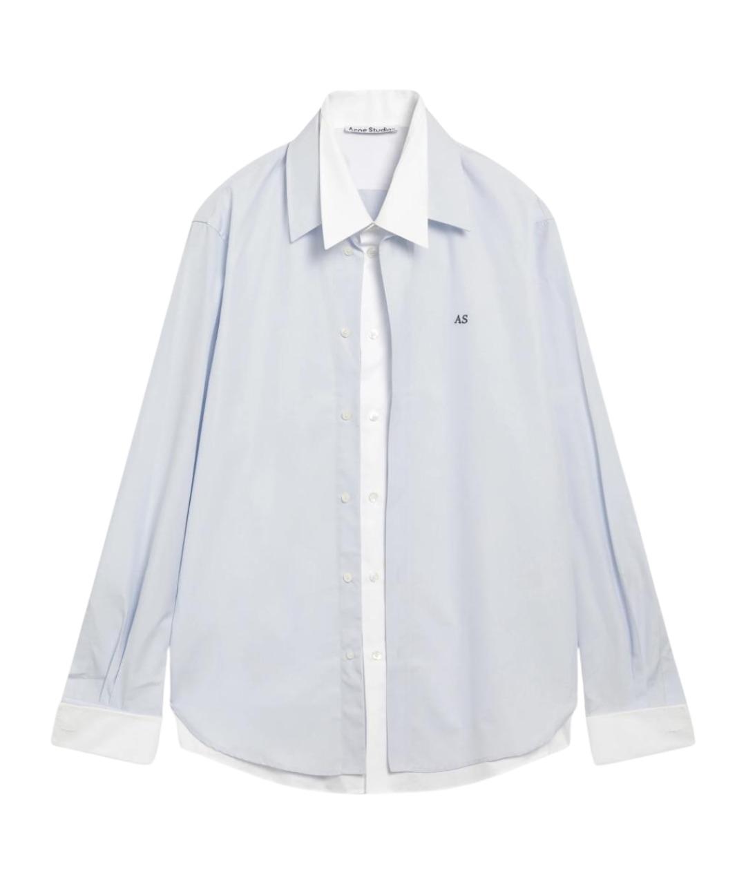 ACNE STUDIOS Синяя хлопковая кэжуал рубашка, фото 1