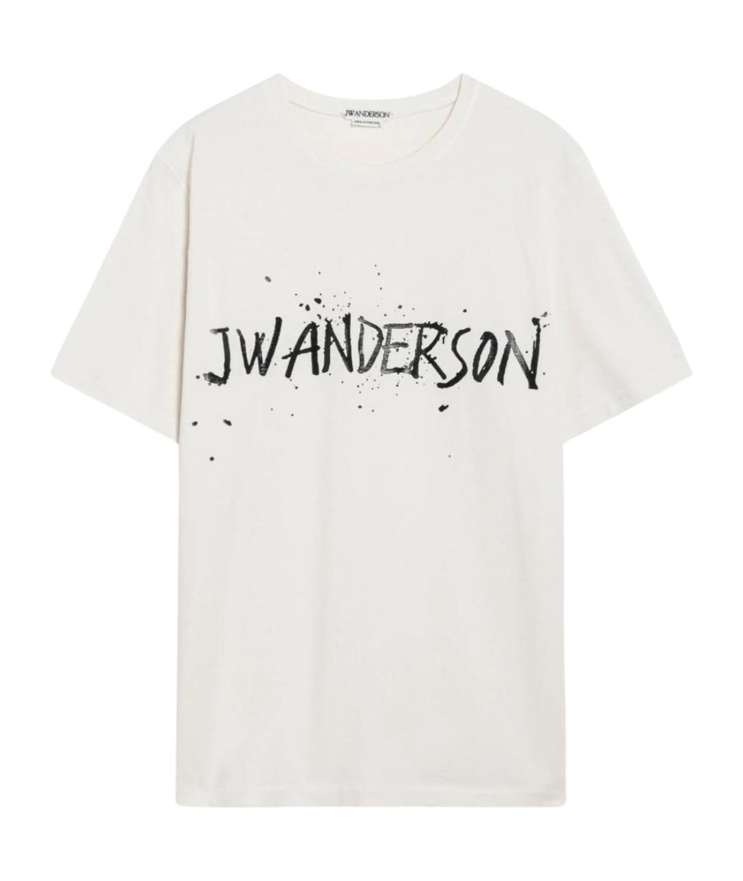 J.W.ANDERSON Бежевая хлопковая футболка, фото 1