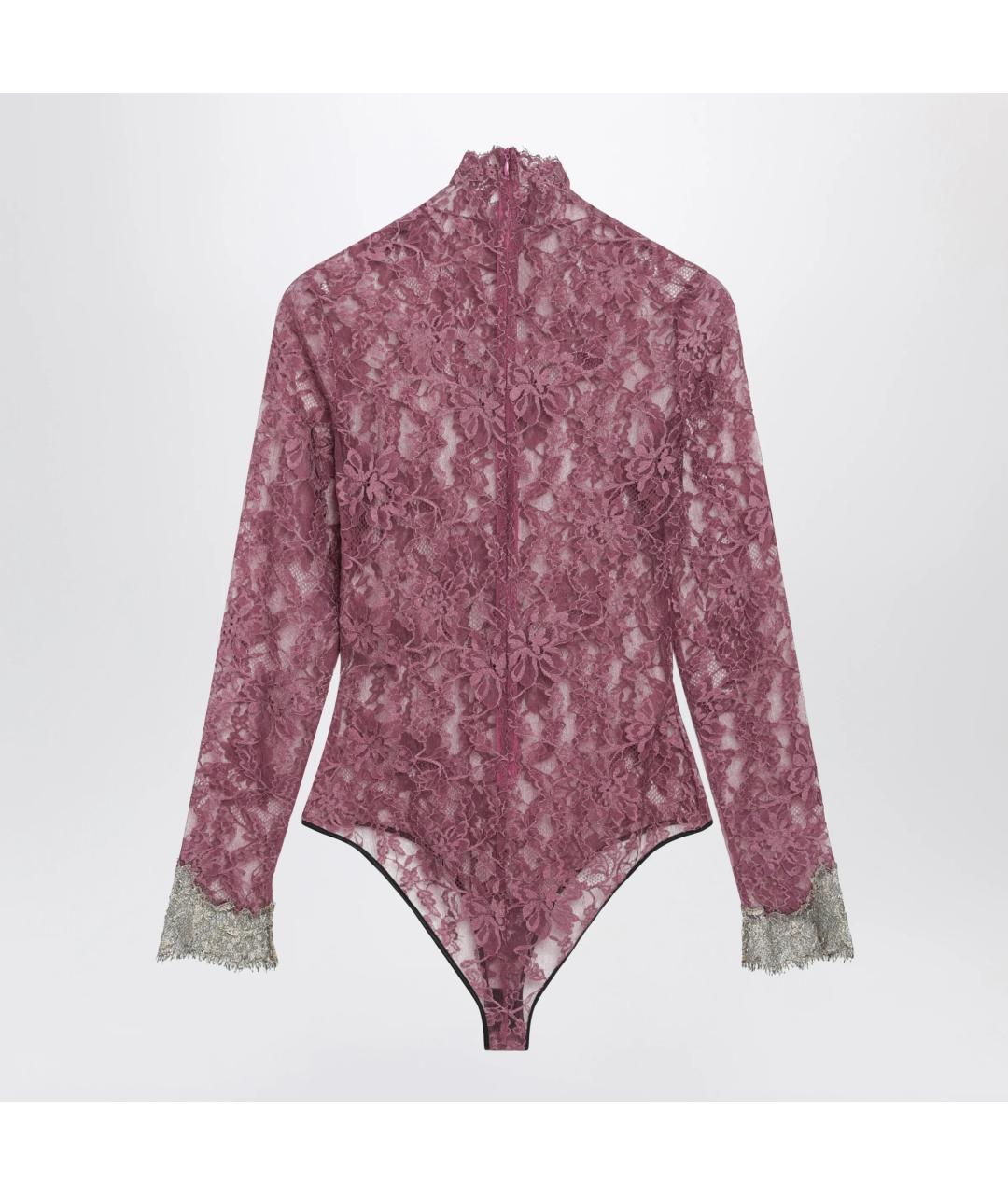 VALENTINO Бордовое хлопковое боди, фото 2