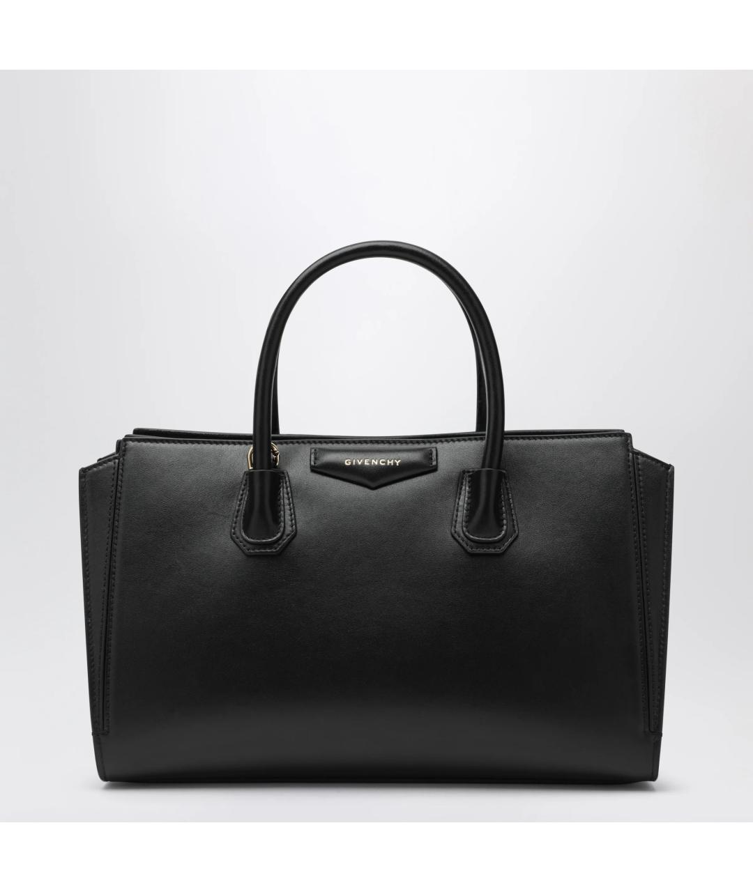 GIVENCHY Черная кожаная сумка тоут, фото 3