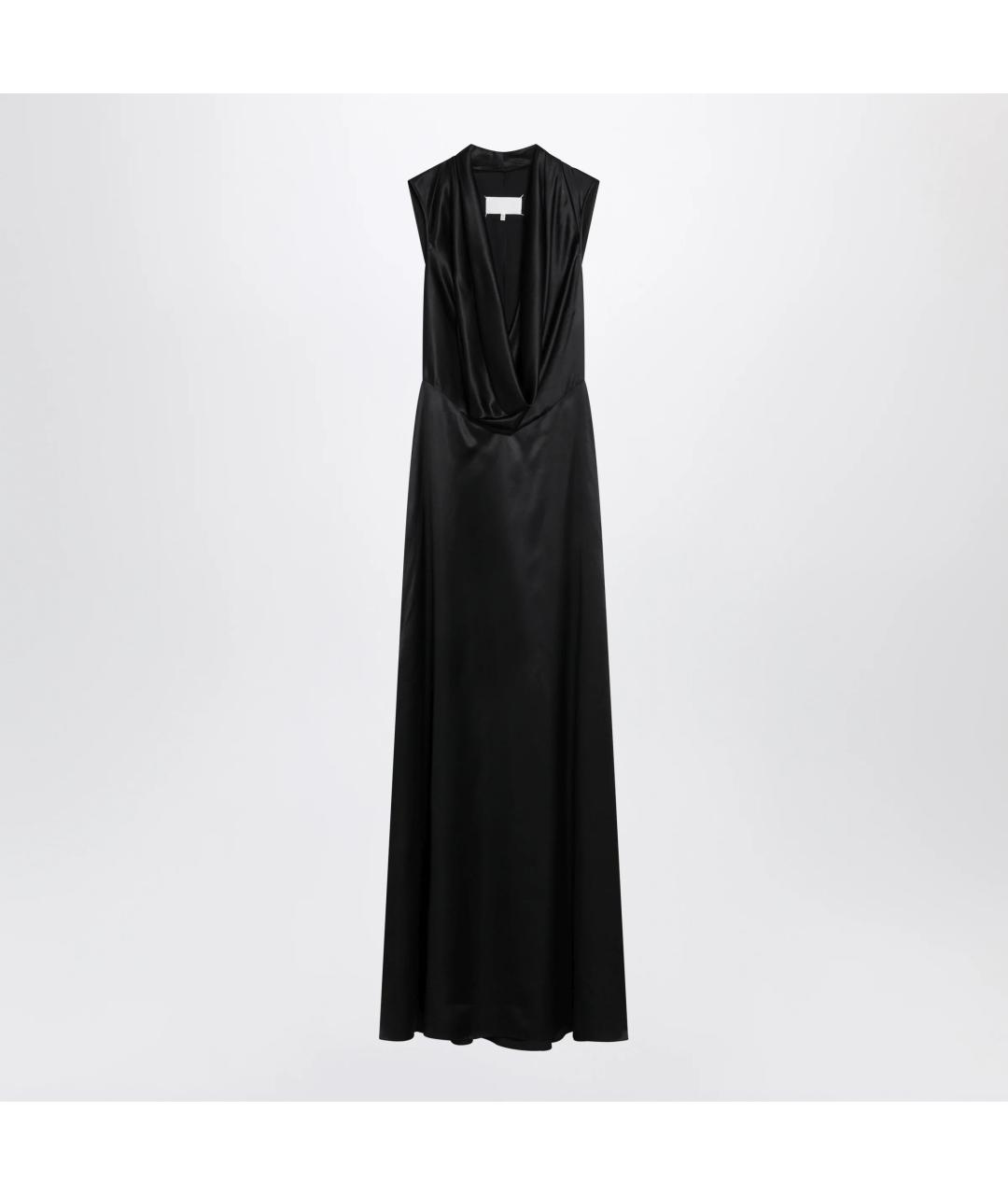MAISON MARGIELA Черное вискозное вечернее платье, фото 3