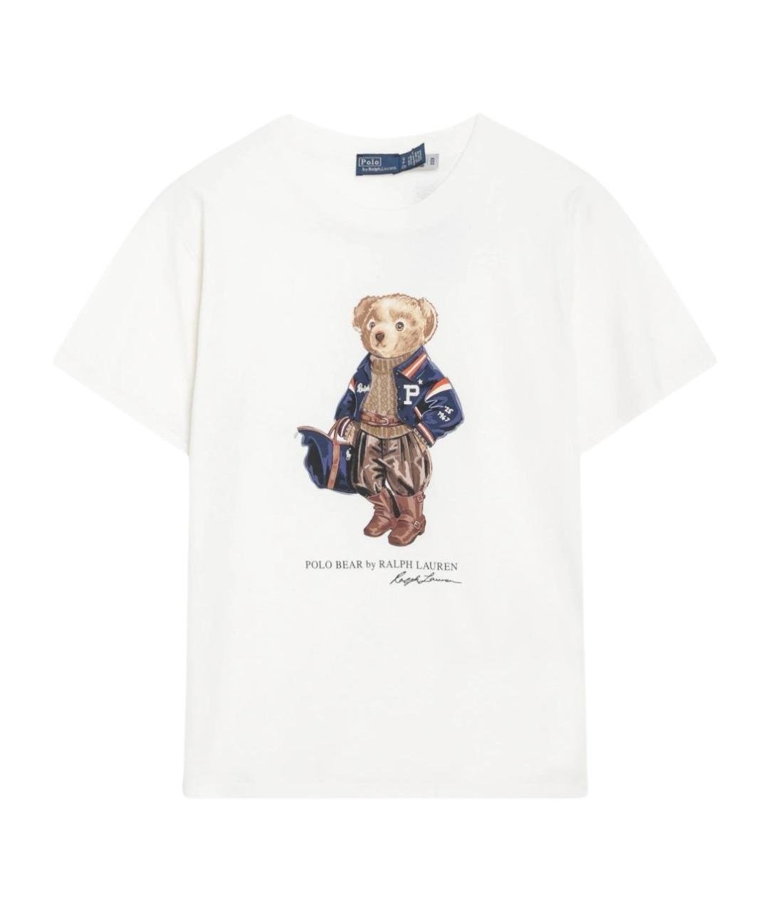 POLO RALPH LAUREN Белая хлопковая футболка, фото 1