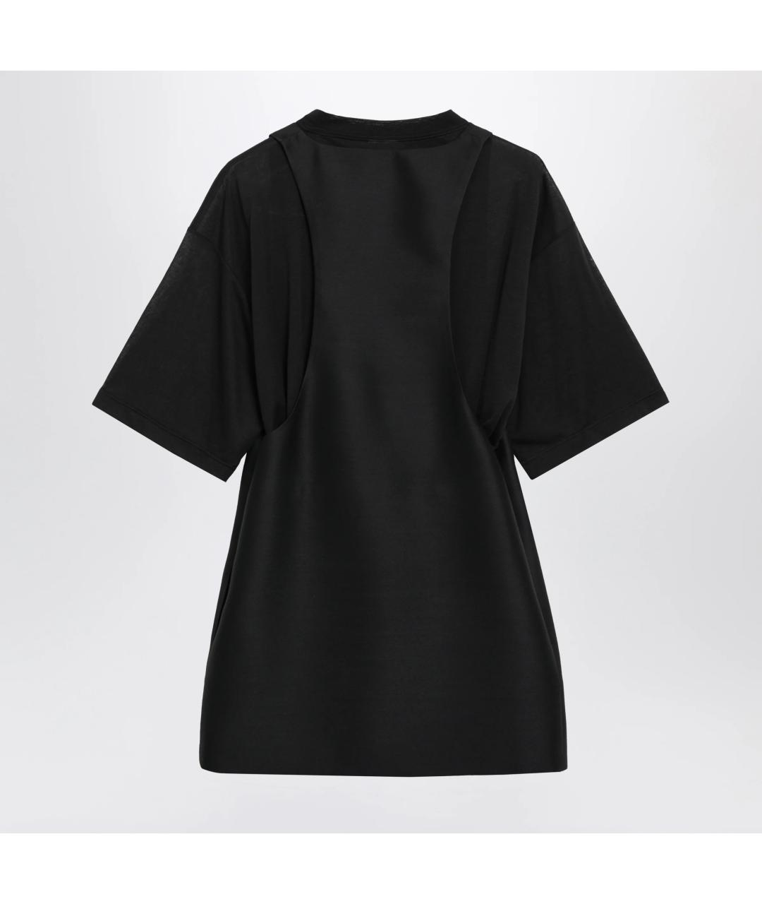 BALENCIAGA Черное шерстяное повседневное платье, фото 2
