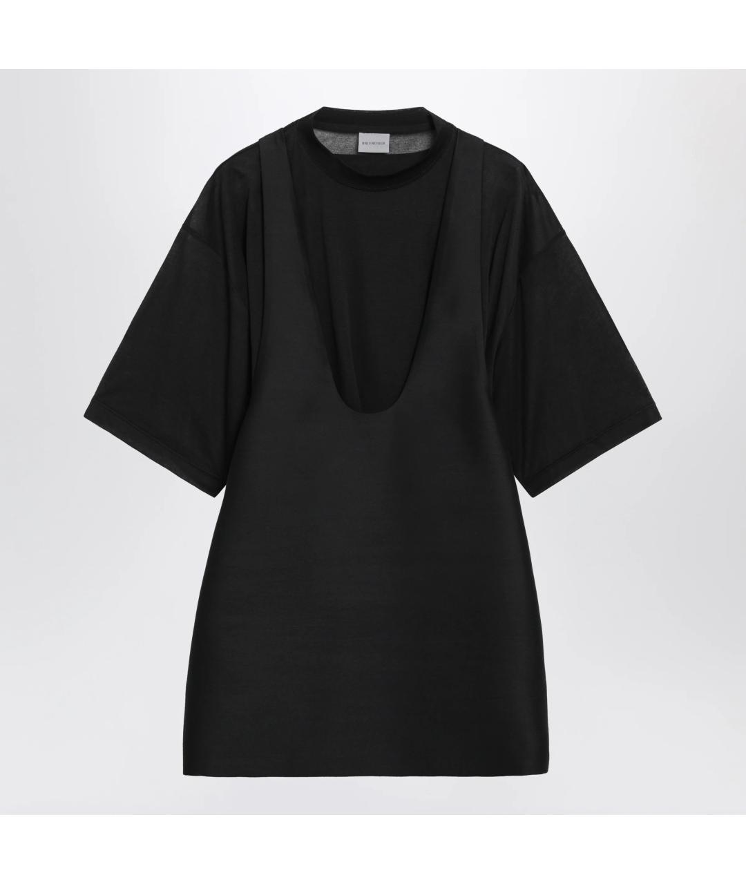 BALENCIAGA Черное шерстяное повседневное платье, фото 3