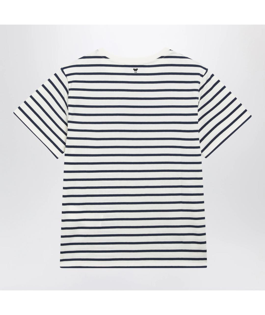 WEEKEND MAX MARA Синяя хлопковая футболка, фото 2