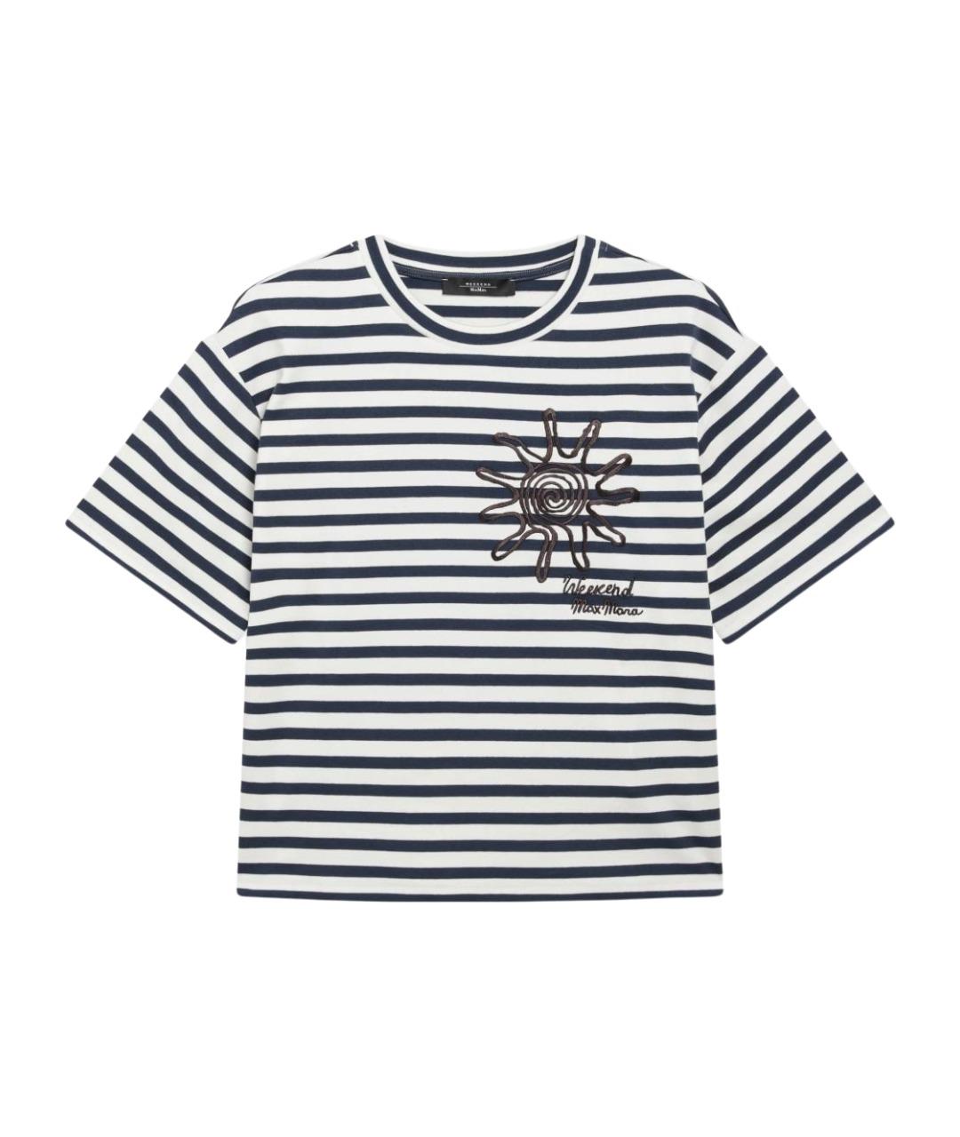 WEEKEND MAX MARA Мульти хлопковая футболка, фото 1