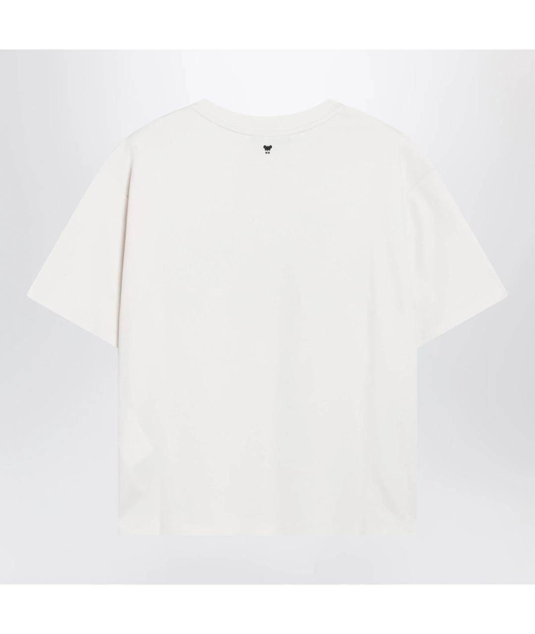 WEEKEND MAX MARA Белая хлопковая футболка, фото 2