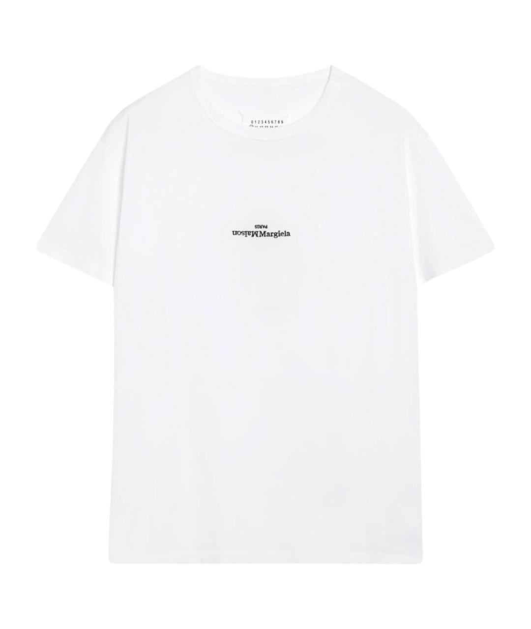 MAISON MARGIELA Белая хлопковая футболка, фото 1