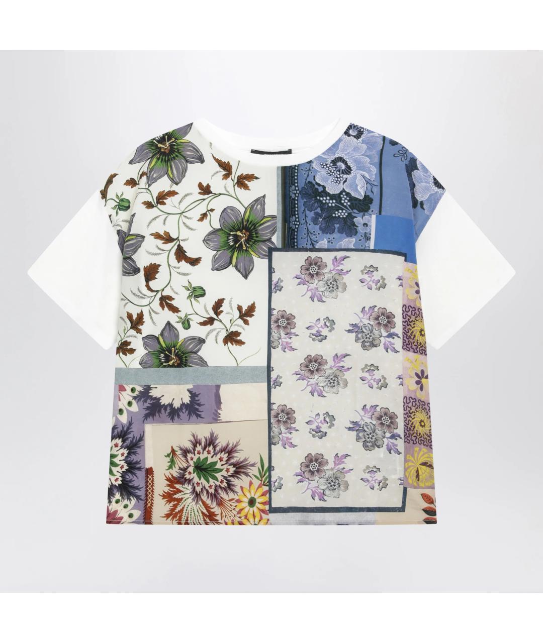 WEEKEND MAX MARA Мульти шелковая футболка, фото 3