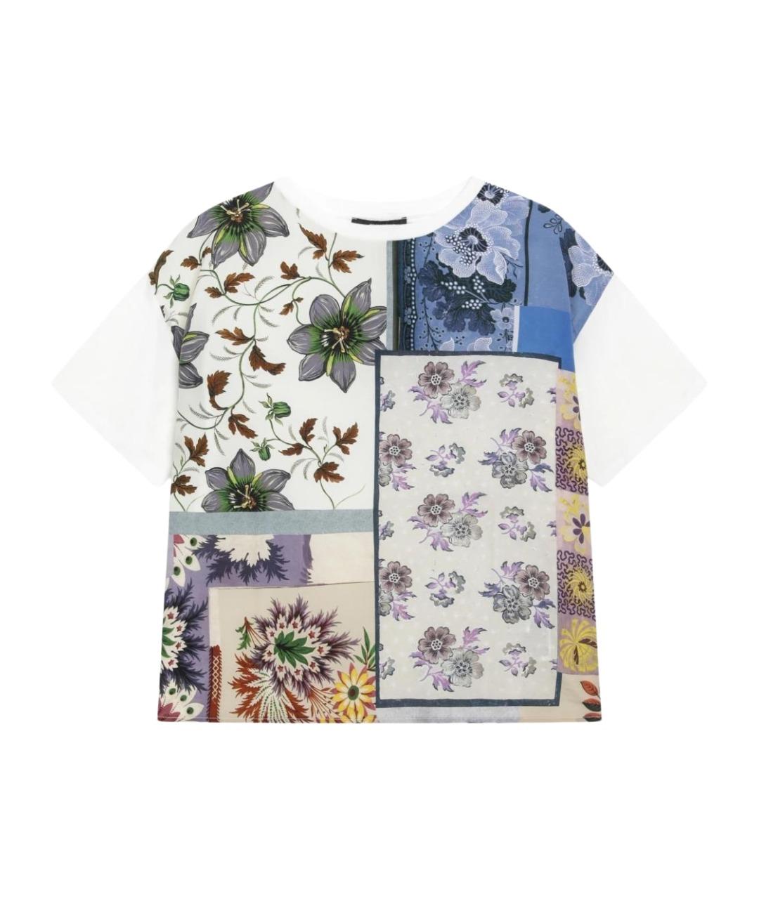 WEEKEND MAX MARA Мульти шелковая футболка, фото 1