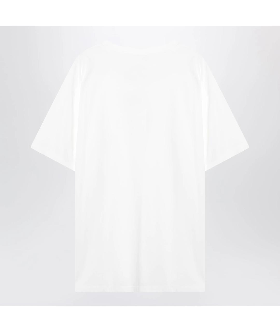 MM6 MAISON MARGIELA Белая хлопковая футболка, фото 2