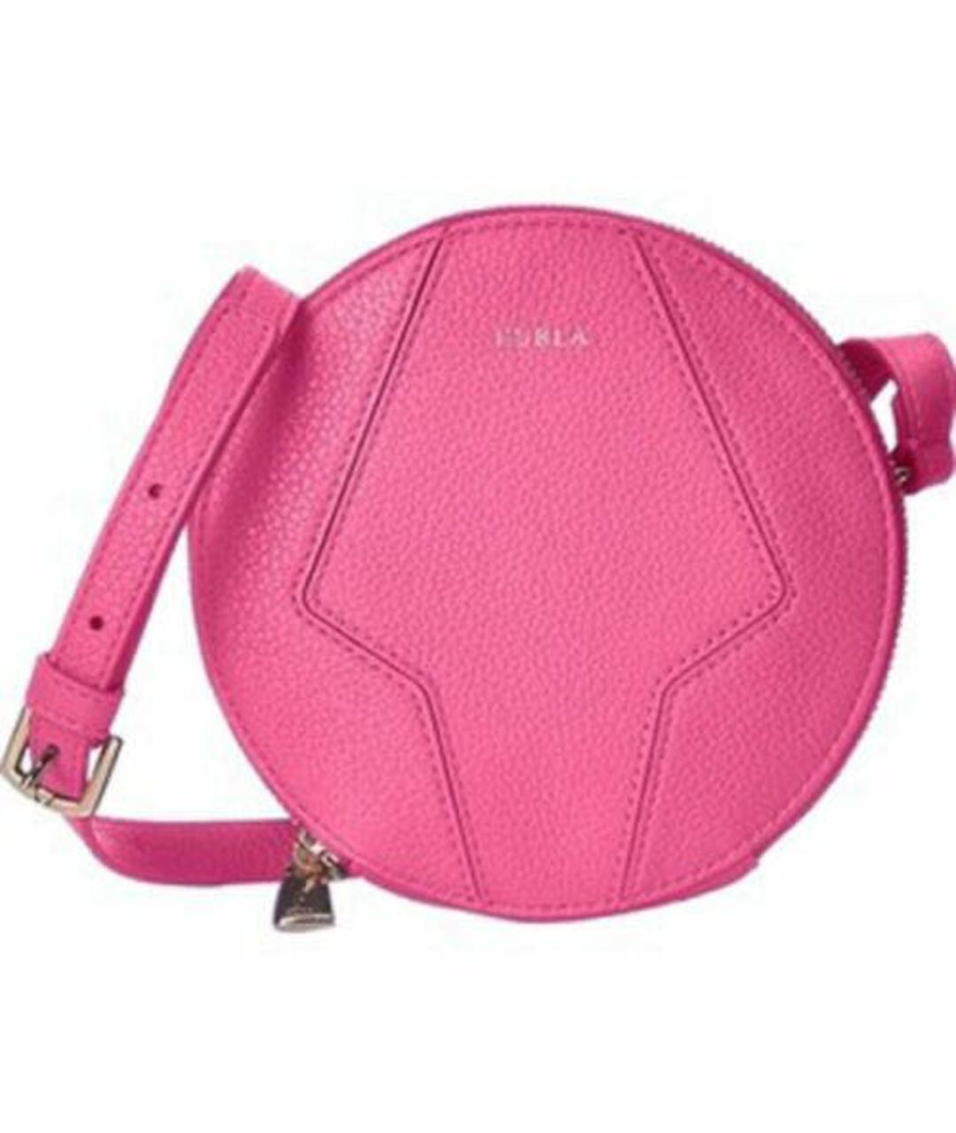 FURLA Розовая кожаная сумка через плечо, фото 8