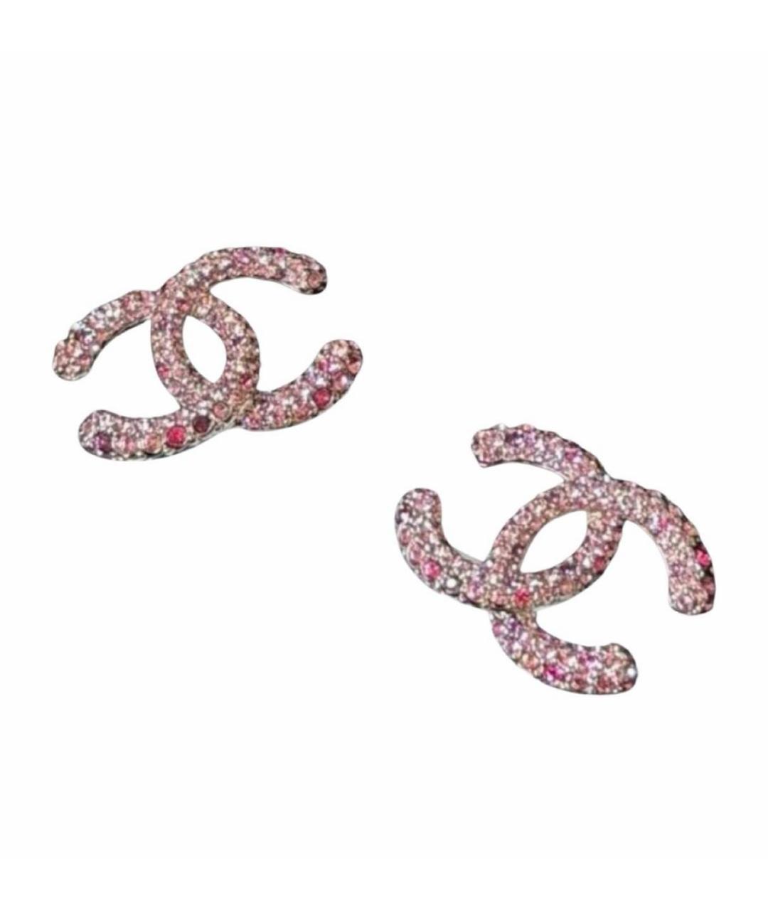 CHANEL Розовые серьги, фото 1