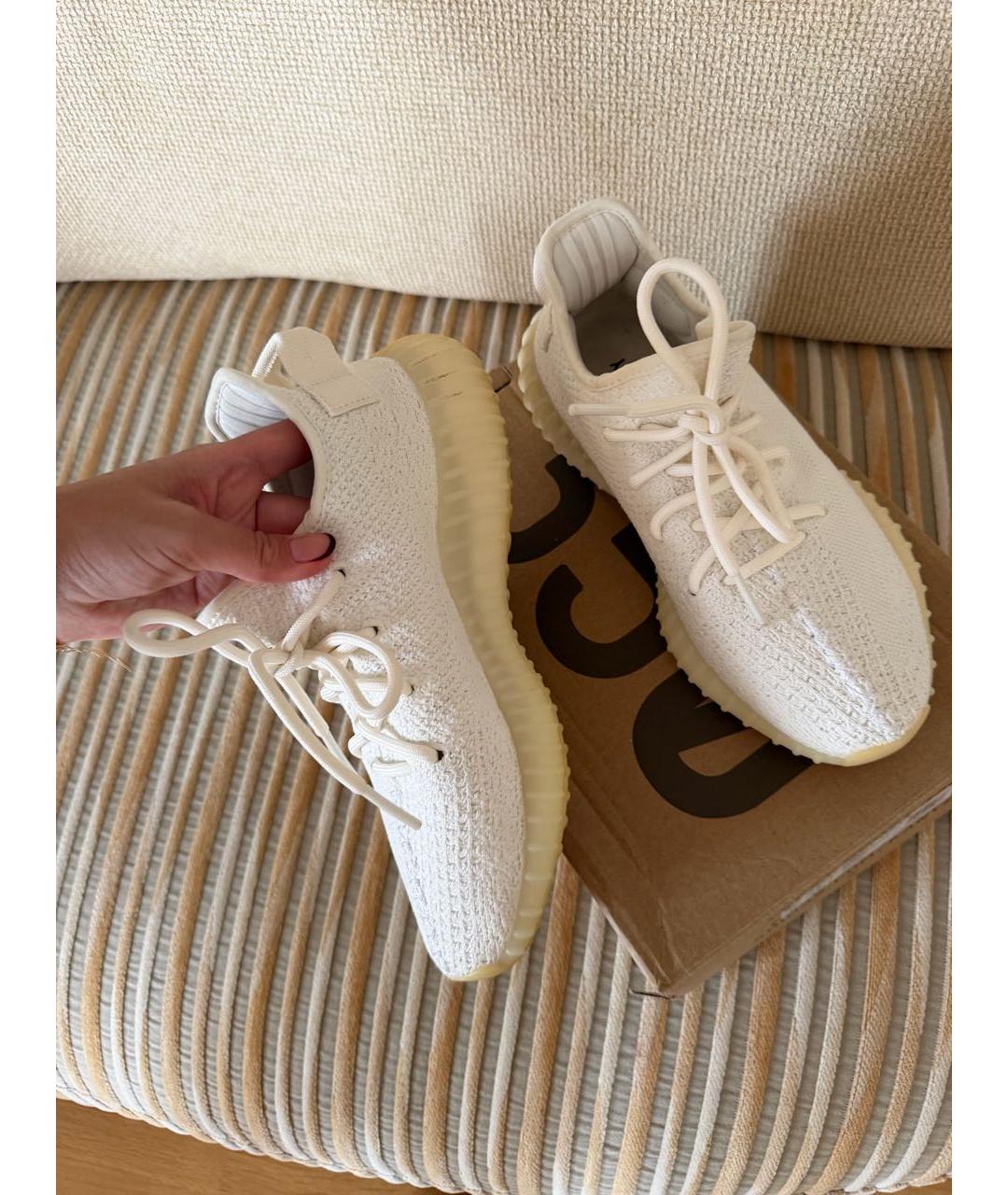 ADIDAS YEEZY Белые кроссовки, фото 3
