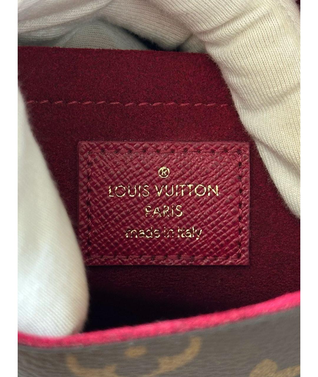 LOUIS VUITTON Коричневая канва сумка через плечо, фото 8