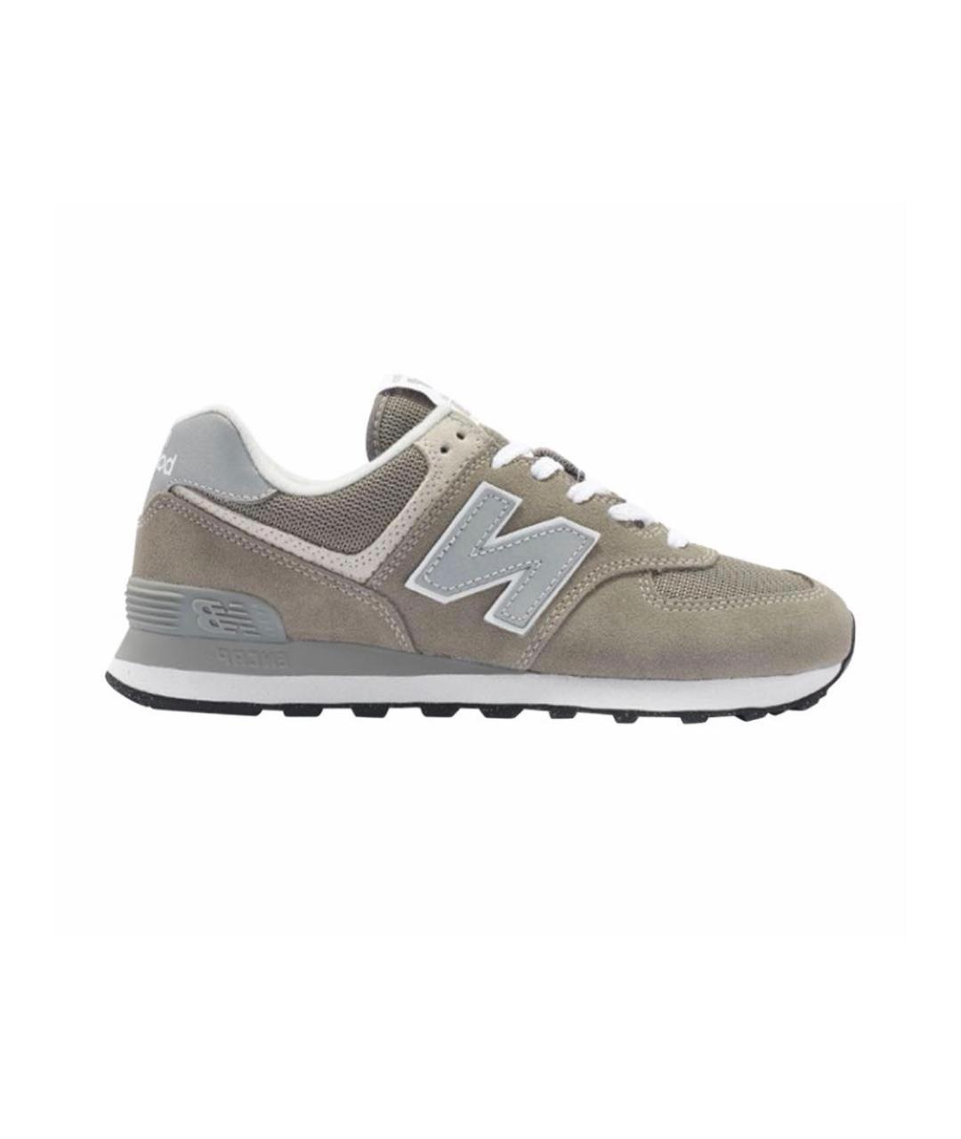 NEW BALANCE Серые замшевые низкие кроссовки / кеды, фото 5