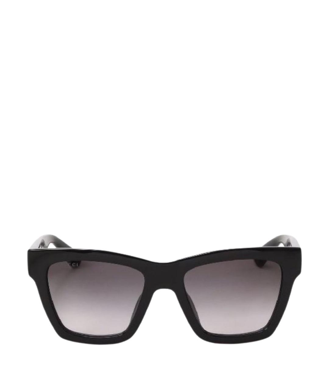 GUCCI Черные пластиковые солнцезащитные очки, фото 1