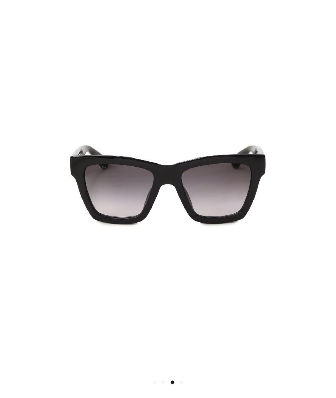 GUCCI Черные пластиковые солнцезащитные очки, фото 10