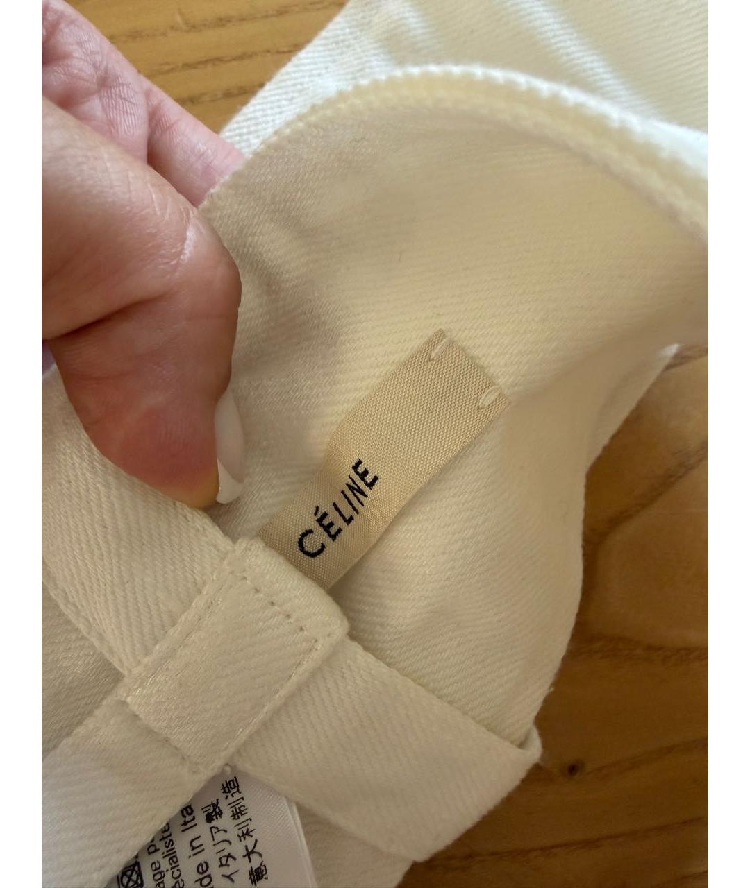 CELINE Белый ремень, фото 7