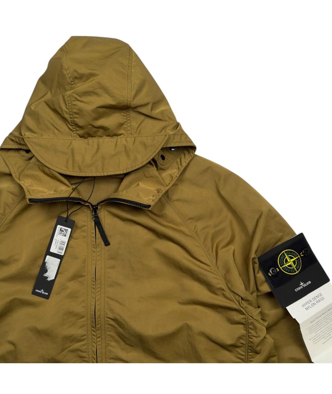 STONE ISLAND Бежевая нейлоновая куртка, фото 2