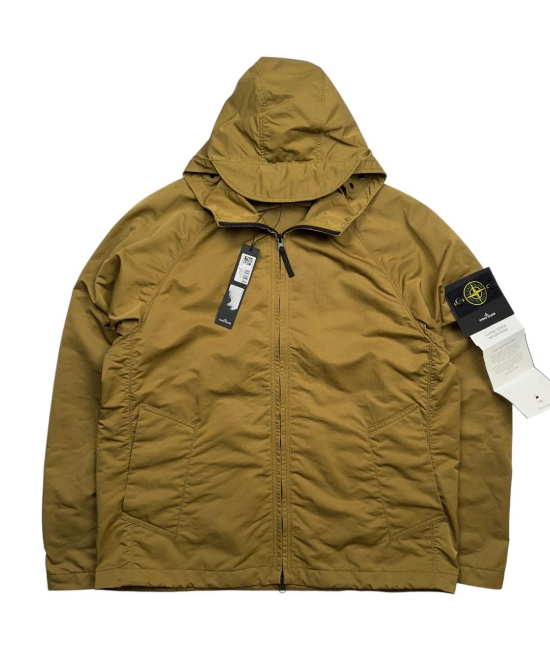 STONE ISLAND Бежевая нейлоновая куртка, фото 7