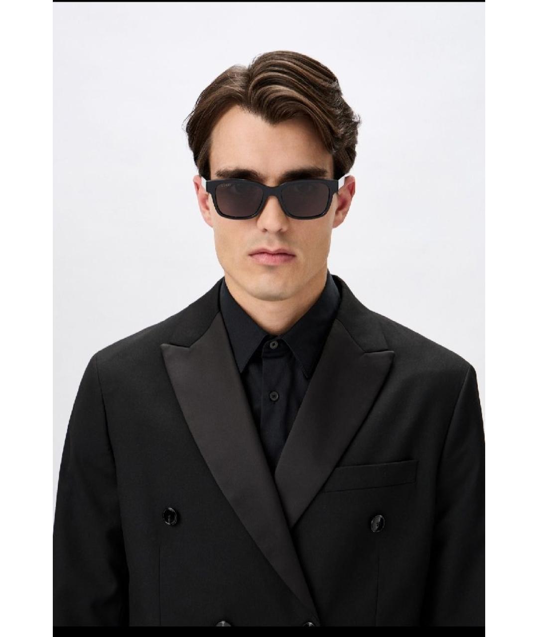 GUCCI Черные пластиковые солнцезащитные очки, фото 4