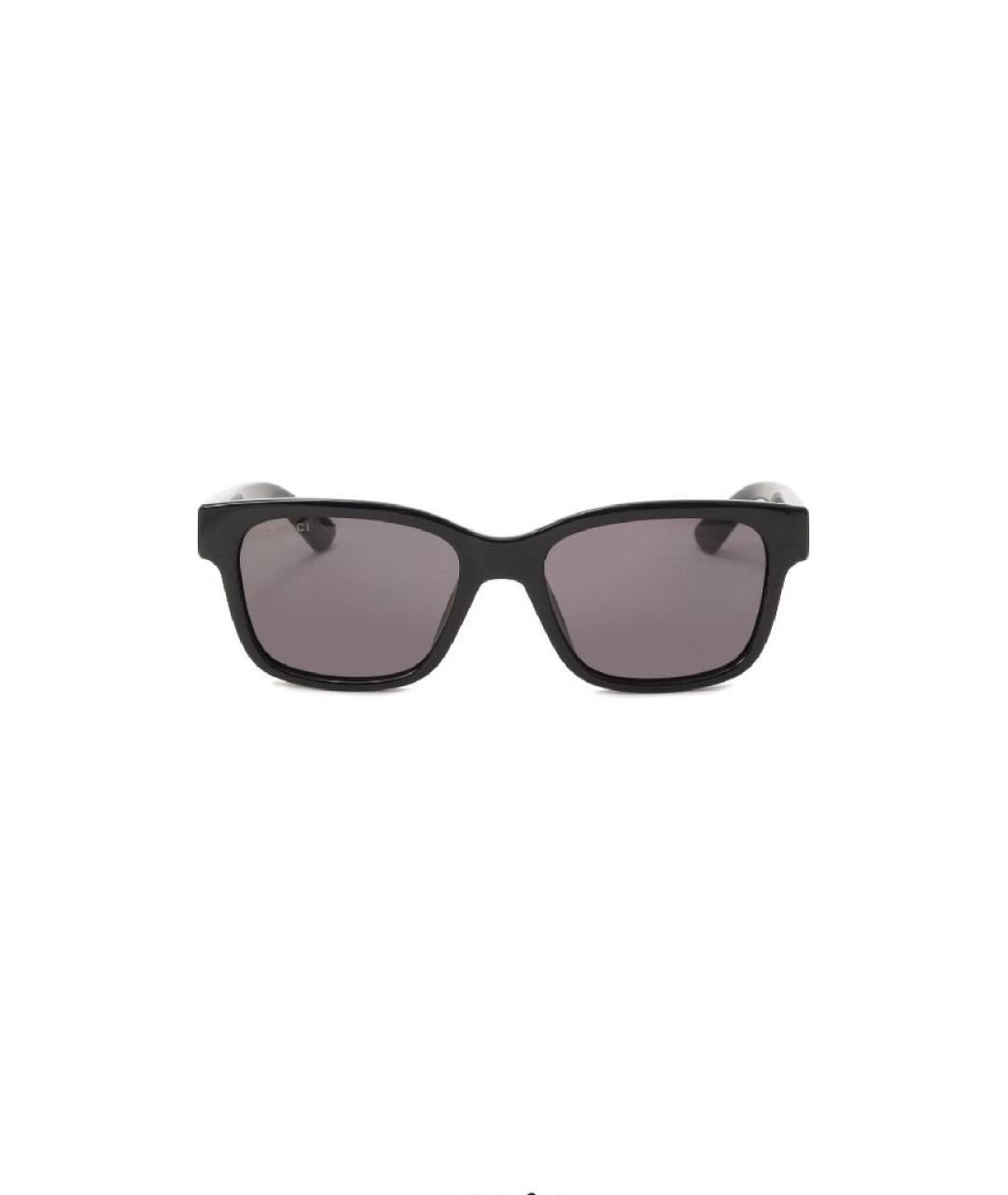GUCCI Черные пластиковые солнцезащитные очки, фото 1