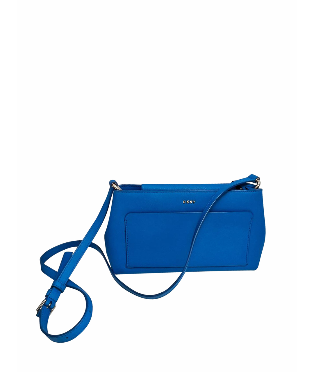DKNY Синяя кожаная сумка через плечо, фото 1