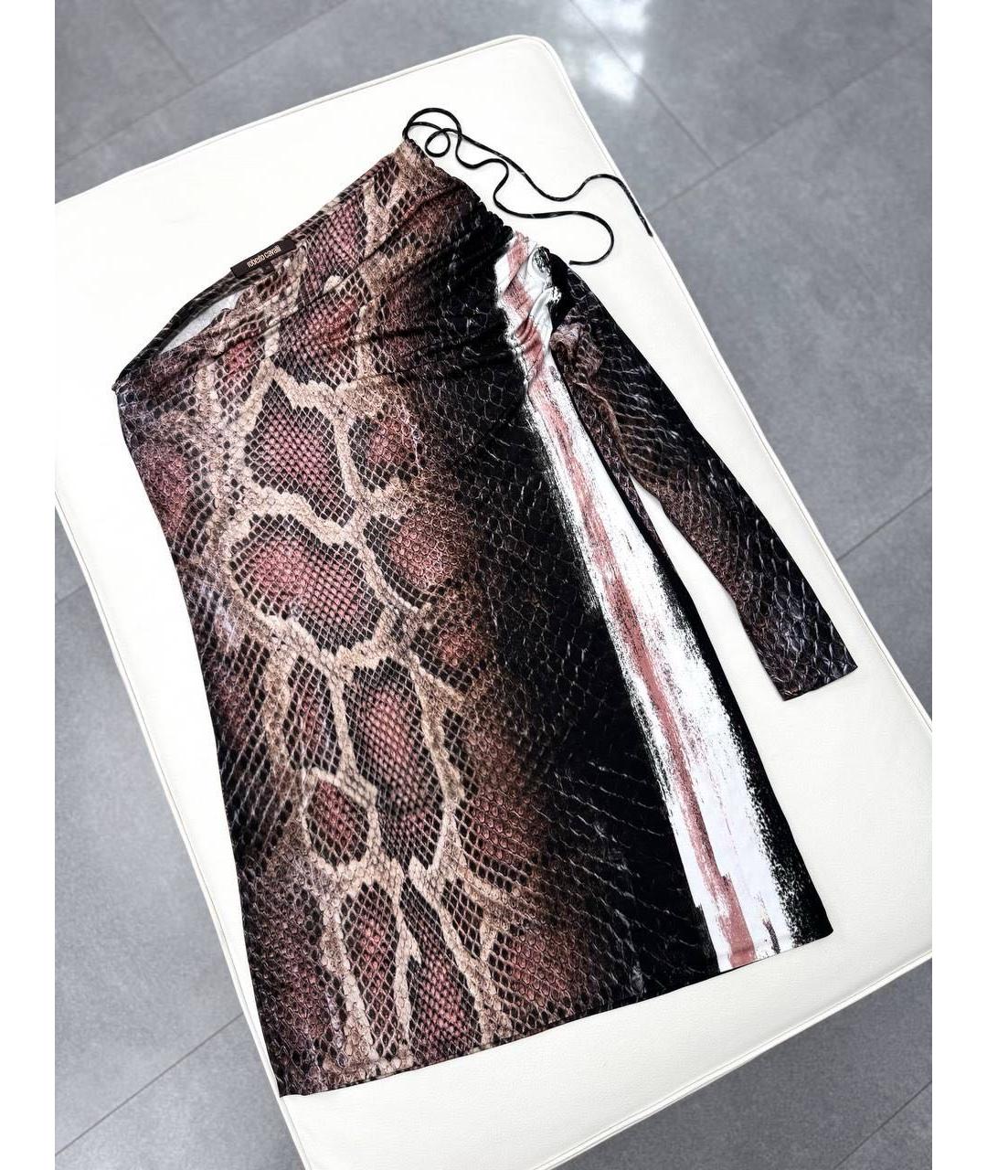 ROBERTO CAVALLI Мульти вискозное платье, фото 7