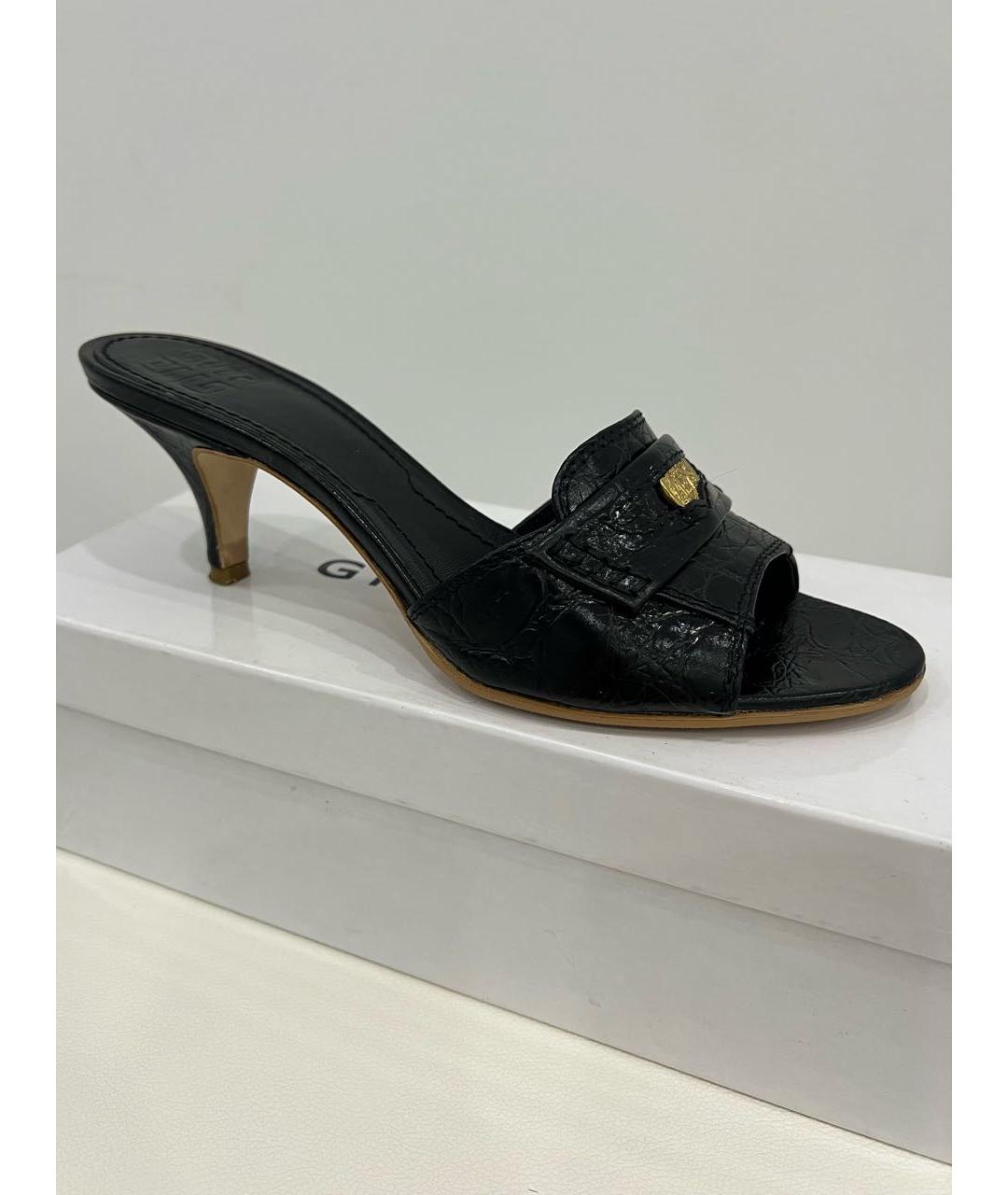 GIVENCHY Черные кожаные мюли, фото 8