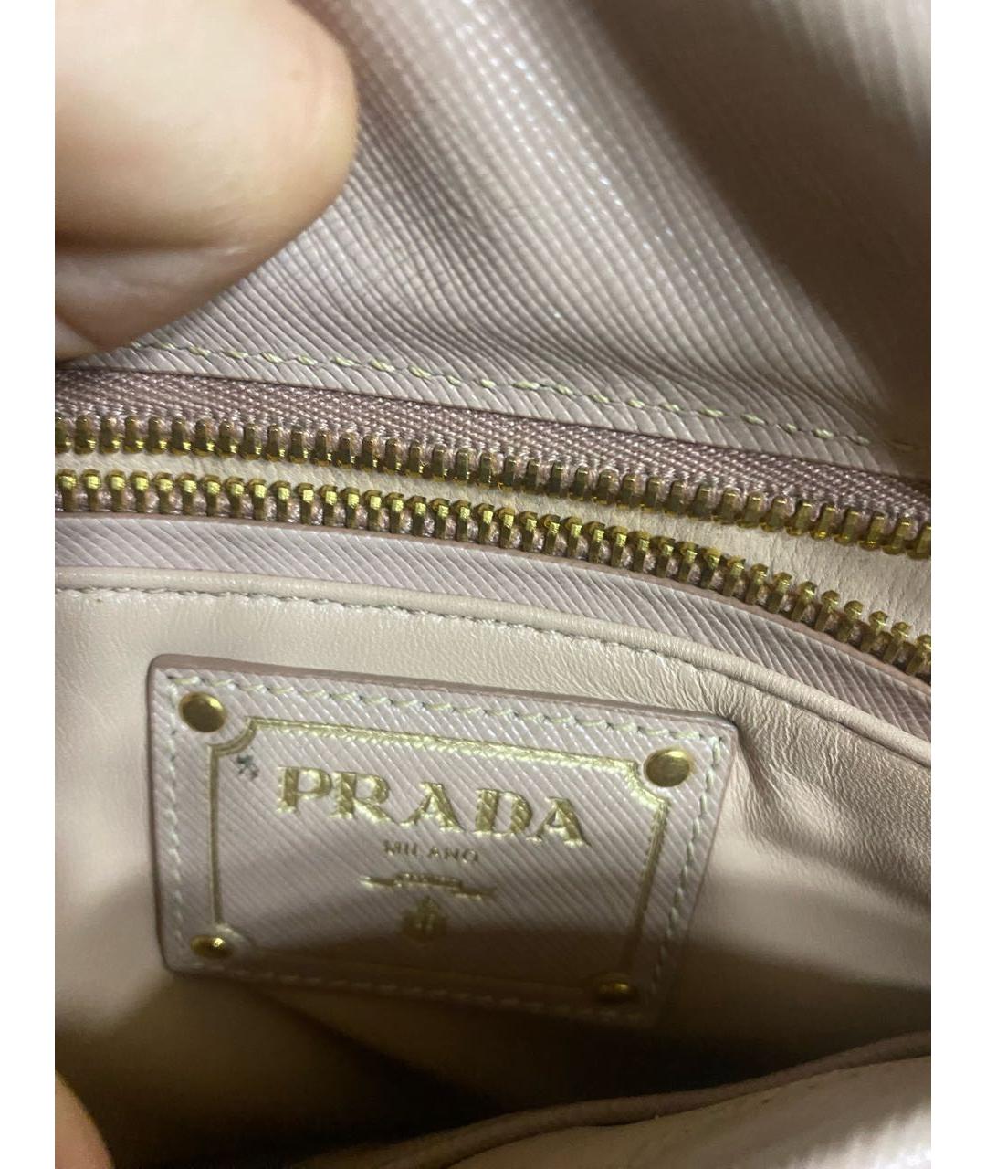 PRADA Красная кожаная сумка тоут, фото 8