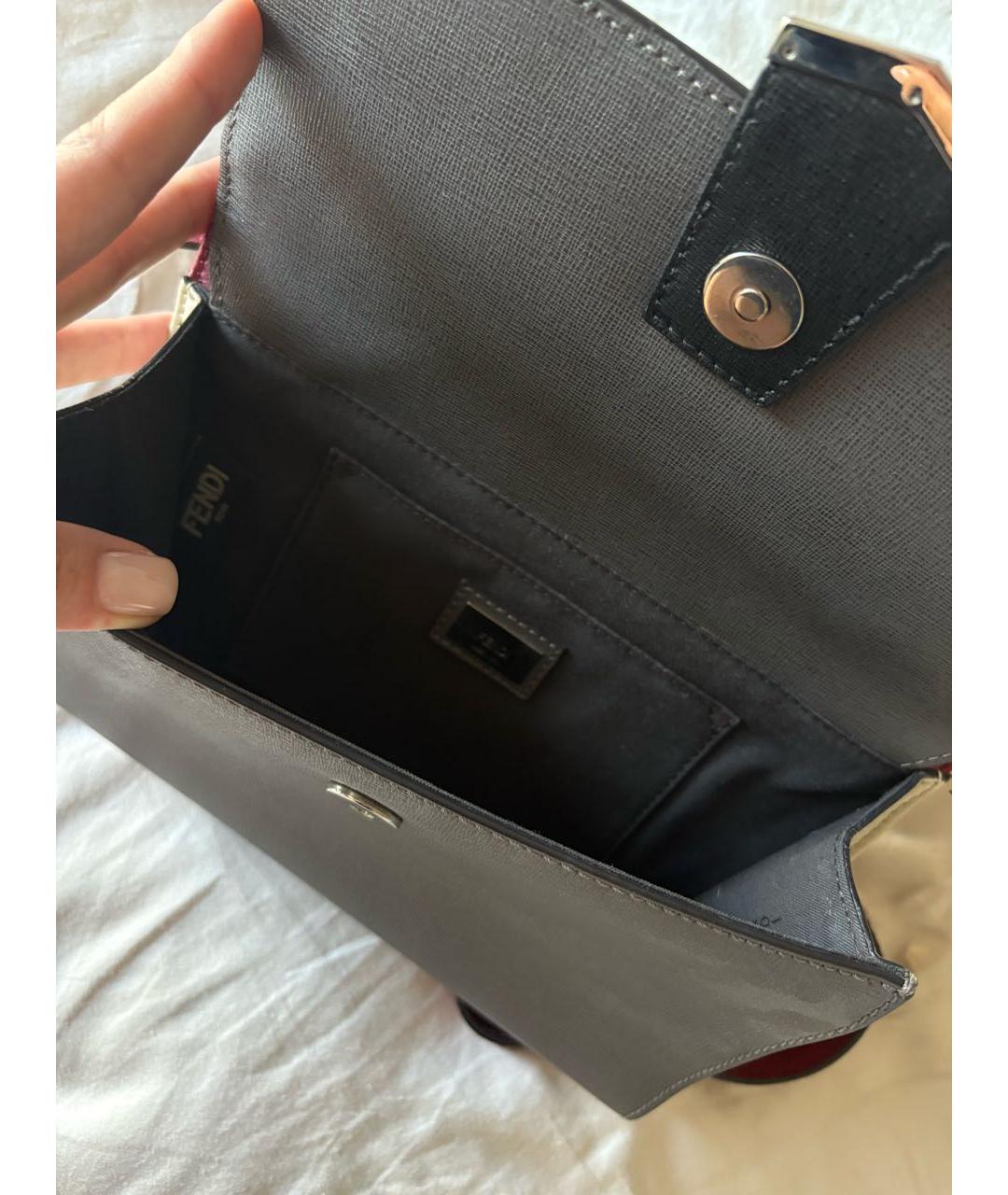 FENDI Мульти сумка через плечо из экзотической кожи, фото 4