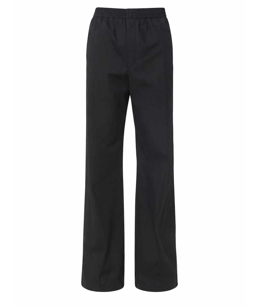 CELINE Черные хлопковые повседневные брюки, фото 1