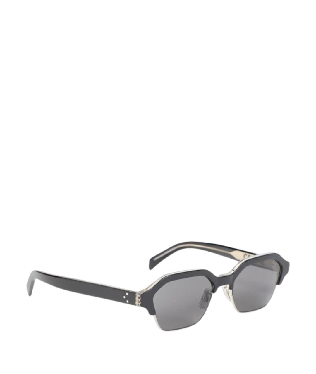 CELINE Черные металлические солнцезащитные очки, фото 1