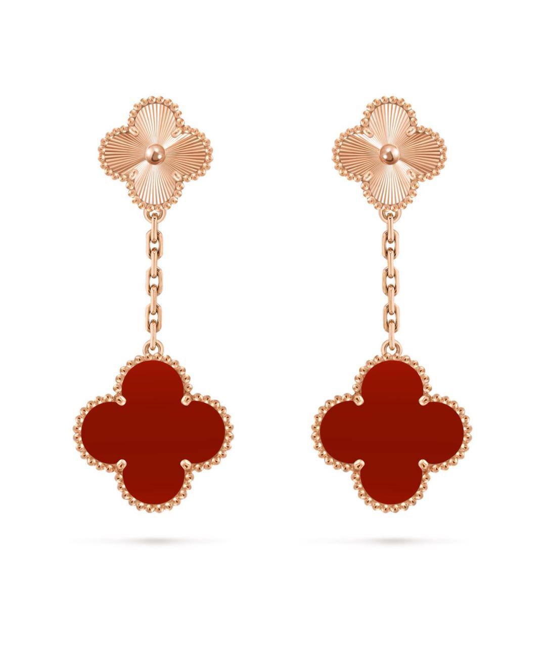 VAN CLEEF & ARPELS Золотые серьги из розового золота, фото 1