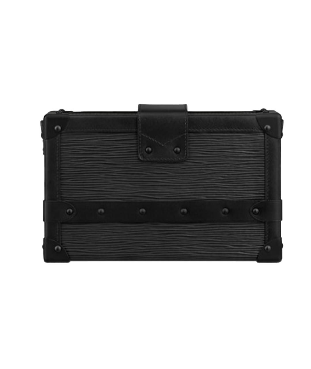 LOUIS VUITTON Черная кожаная сумка через плечо, фото 3