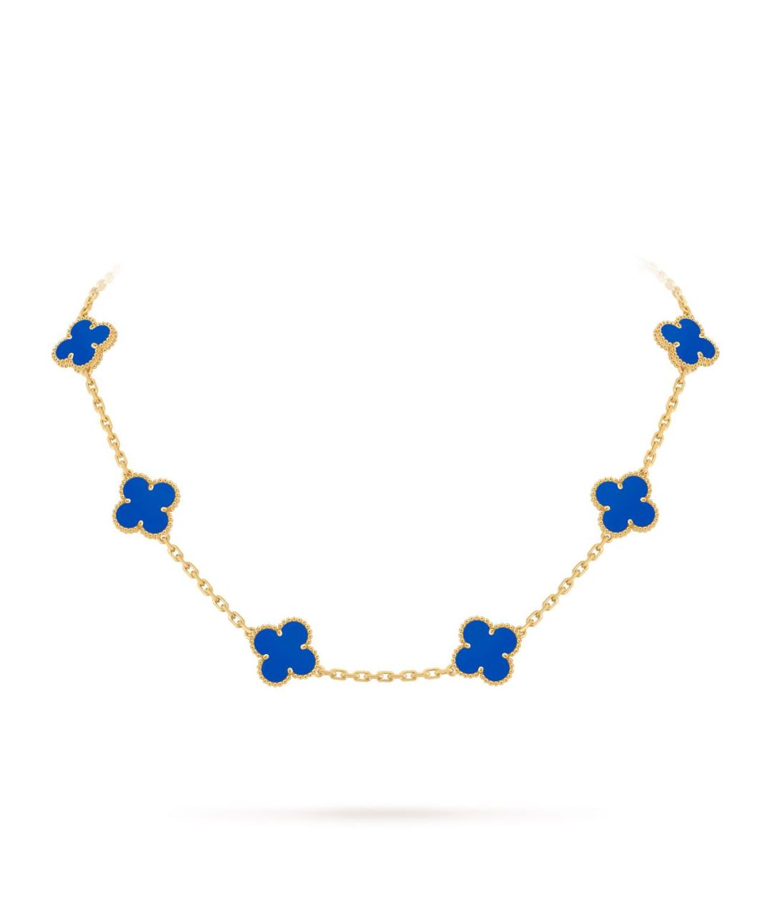 VAN CLEEF & ARPELS Синее колье из желтого золота, фото 1