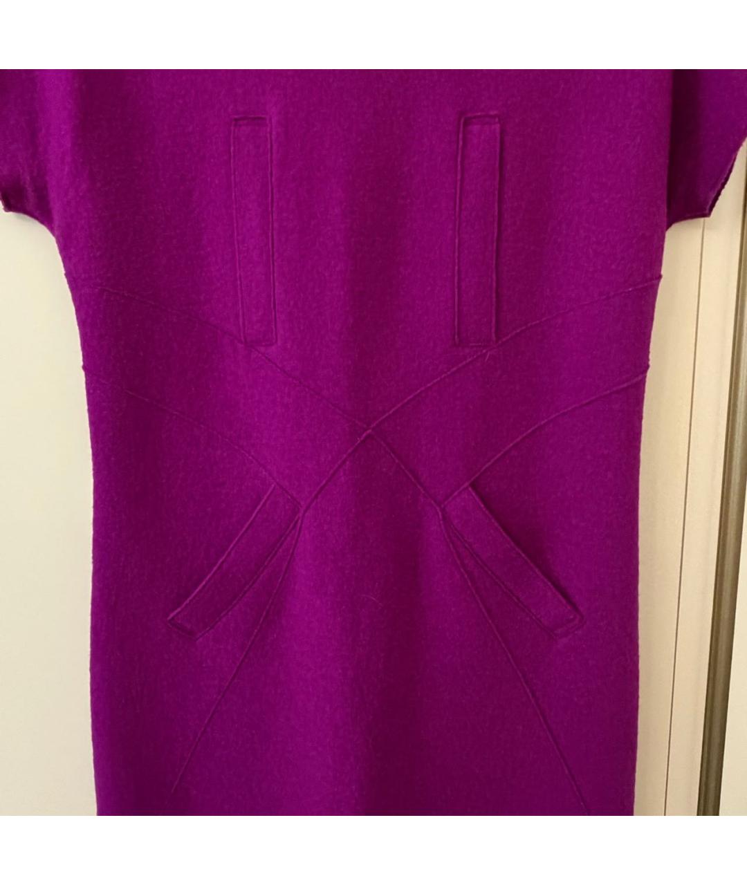 EMILIO PUCCI Фиолетовое шерстяное коктейльное платье, фото 3