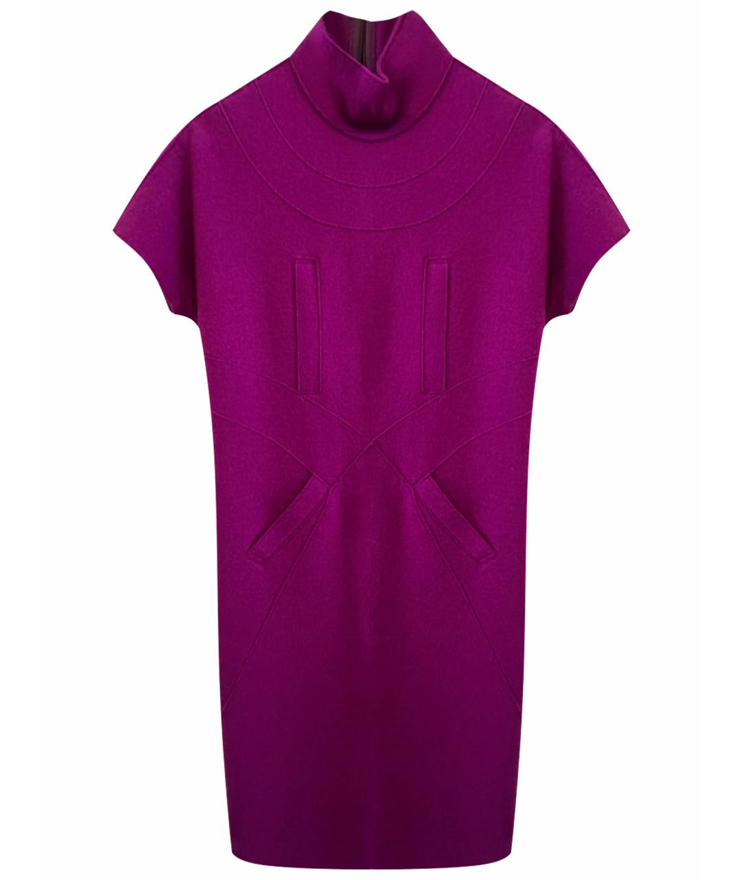 EMILIO PUCCI Фиолетовое шерстяное коктейльное платье, фото 1