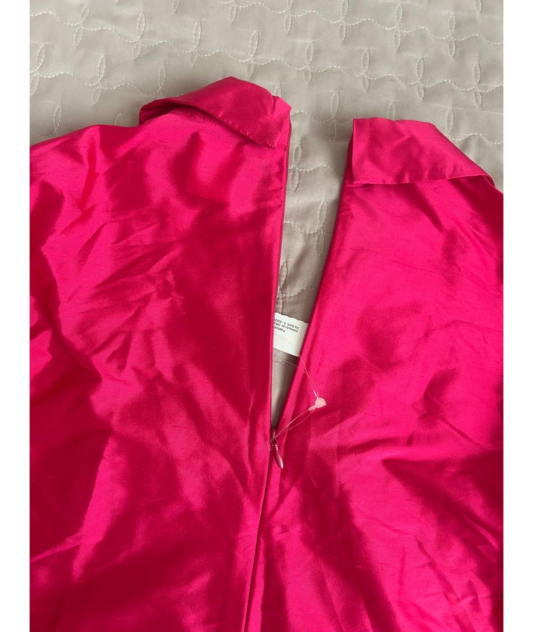 MAX MARA Розовая шелковая блузы, фото 8