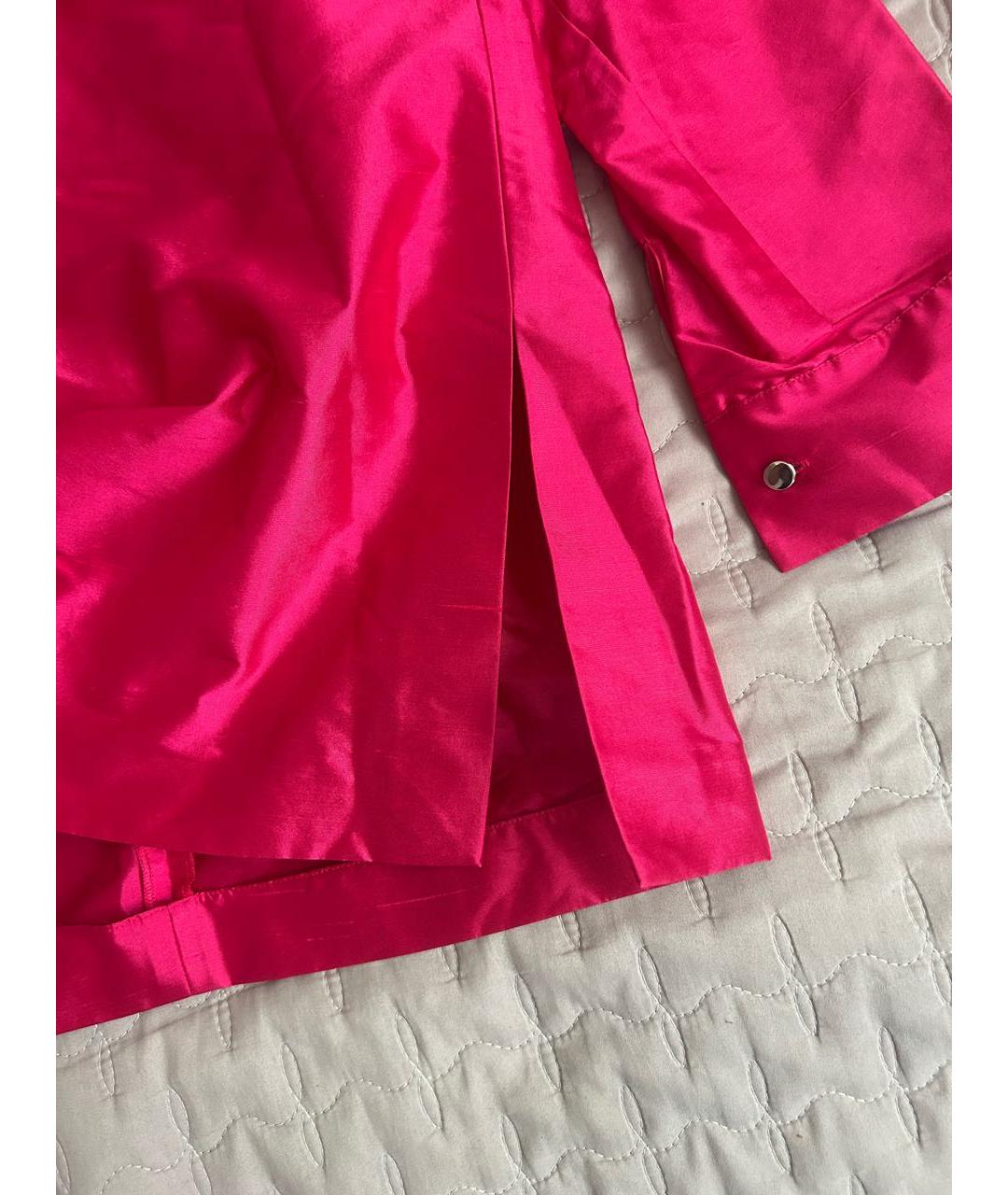 MAX MARA Розовая шелковая блузы, фото 4