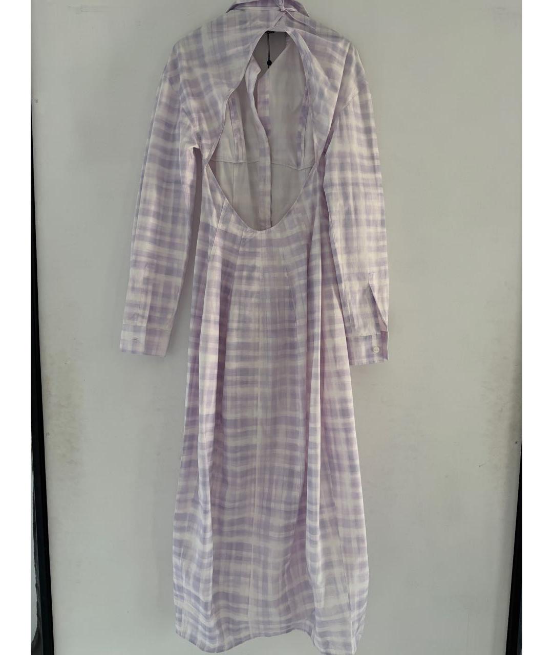 JACQUEMUS Фиолетовое хлопковое платье, фото 8
