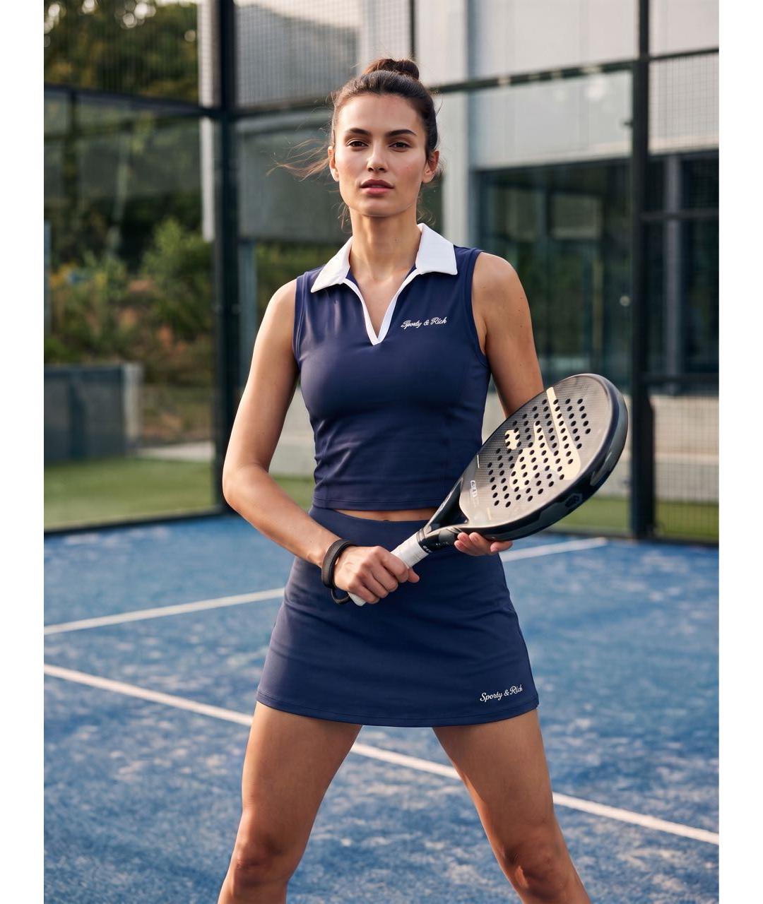 SPORTY AND RICH Темно-синий полиамидовый спортивные костюмы, фото 8