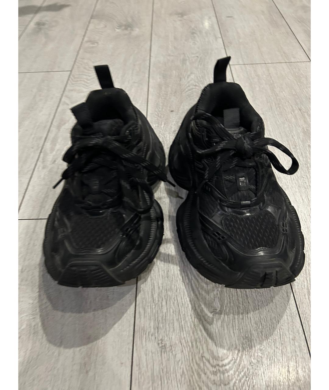 BALENCIAGA Черные синтетические кроссовки, фото 2